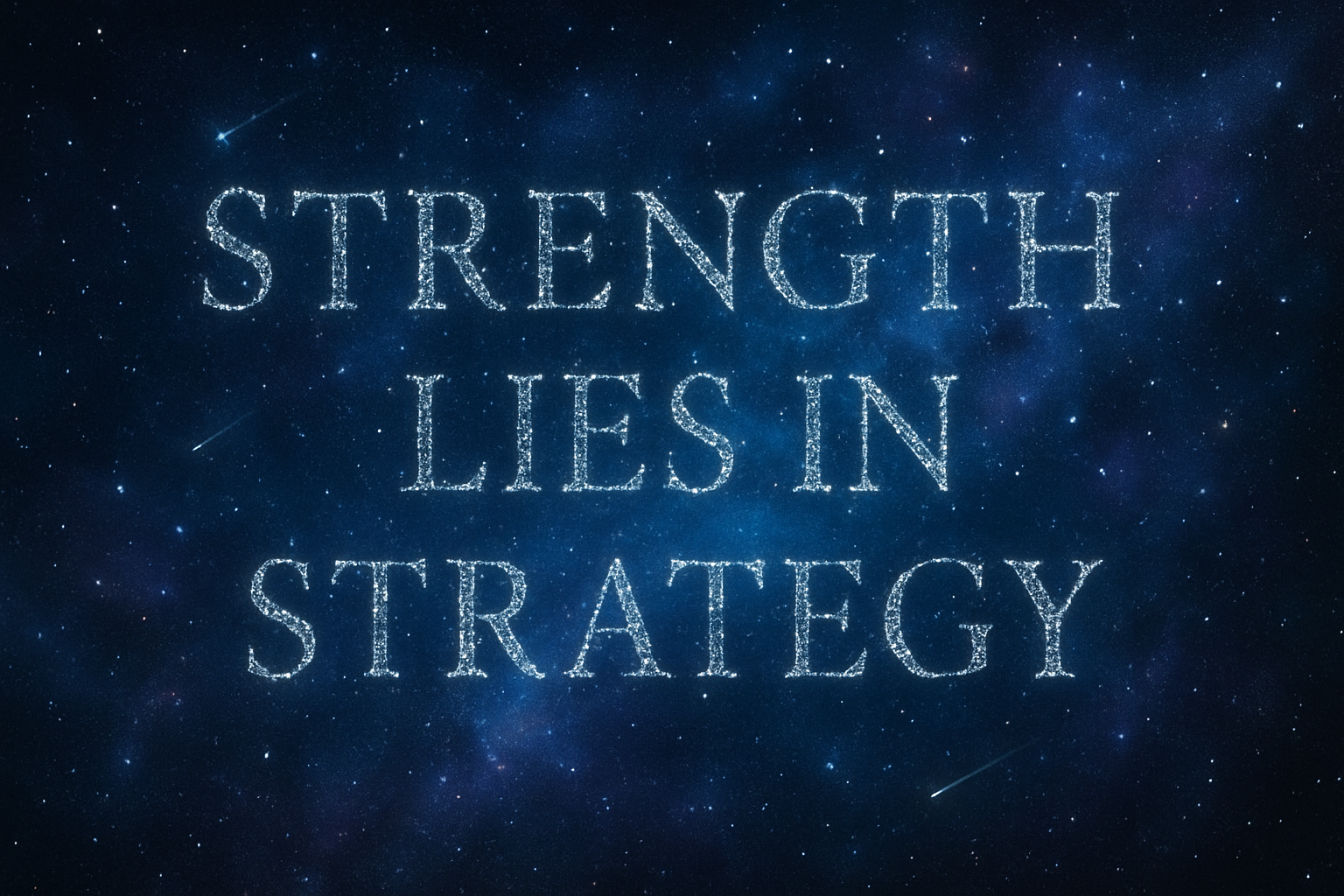 Strength Lies In Strategy